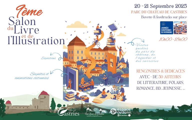 Ce week-end c'est le 9ème salon du livre et de l'illustration à Castries !