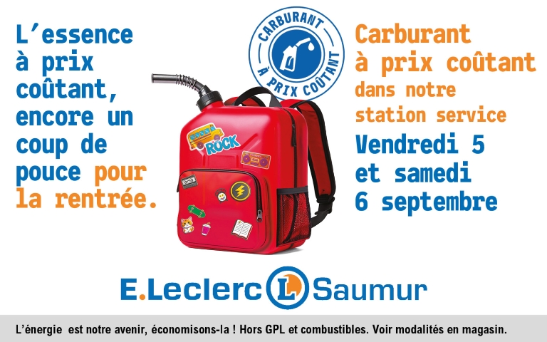 Carburant à prix coûtant le vendredi 5 et samedi 6 septembre 2025