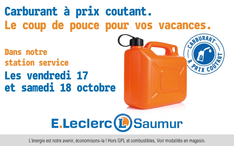 Carburant à prix coutant les 17 et 18 octobre 2025 !