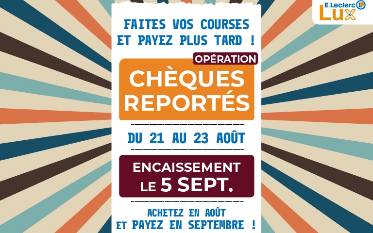 chèques reportes