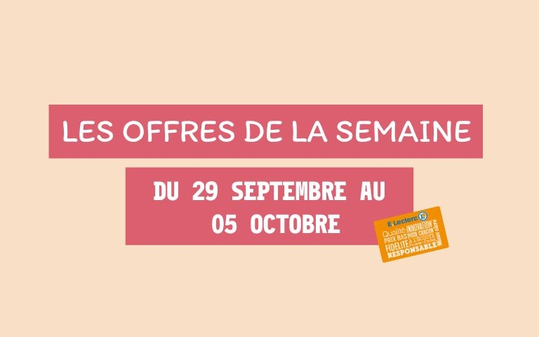 Les offres de la semaine