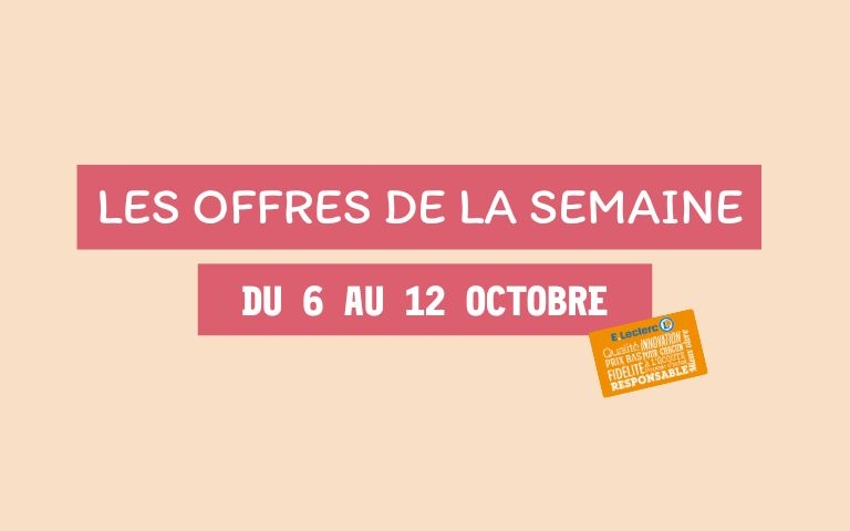 Les offres de la semaine