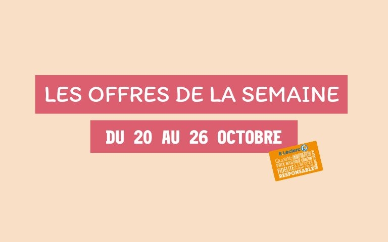 Les offres de la semaine