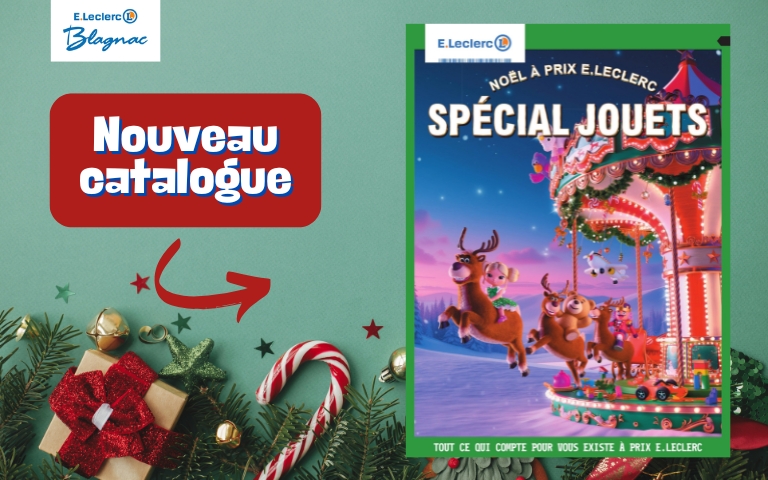 Découvrez notre nouveau catalogue Spécial Jouets pour un Noël à prix E.Leclerc sur le site !