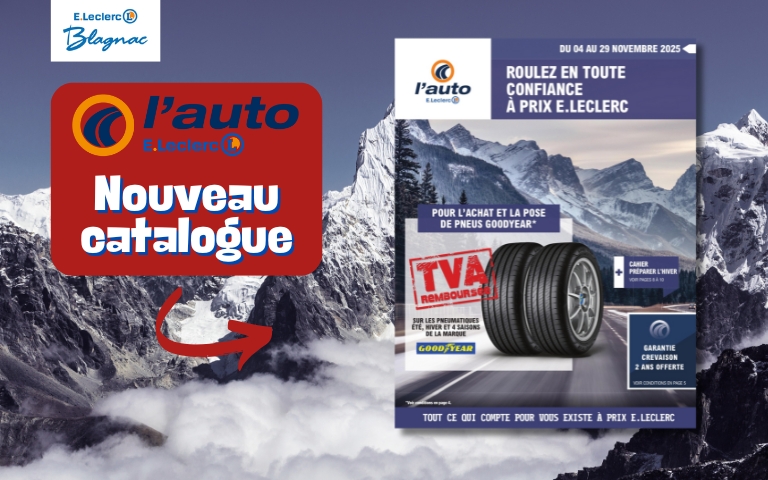 Nouveau catalogue du centre auto préparation à l'hiver !