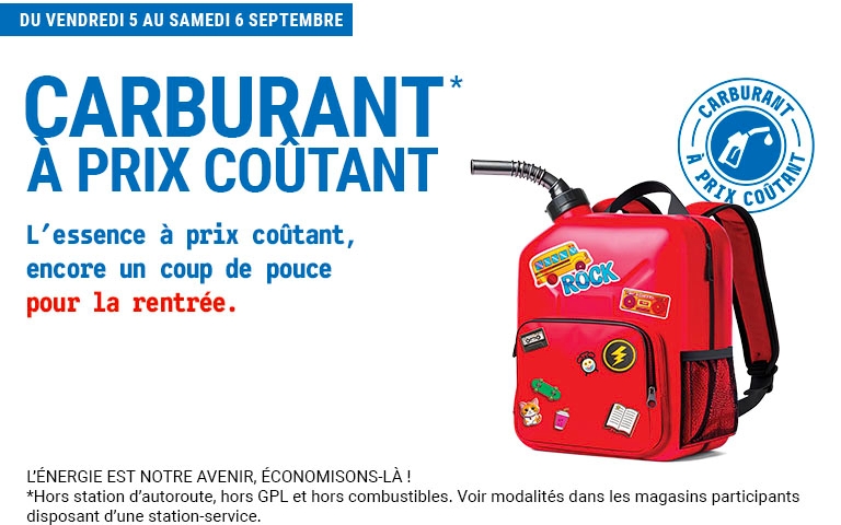 Carburant à prix coûtant, le vendredi 5 et samedi 6 septembre chez E.Leclerc ⛽ C'est le moment d'en profiter !