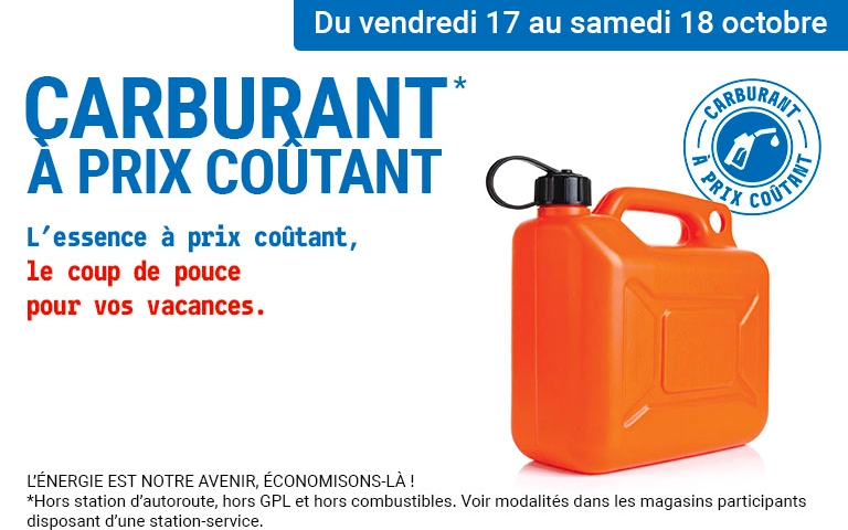 Carburant à prix coûtant, le vendredi 17 et samedi 18 Octobre chez E.Leclerc ⛽ C'est le moment d'en profiter !🚘✨