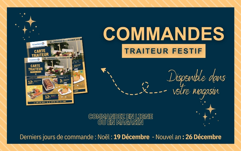 Commande traiteur festif