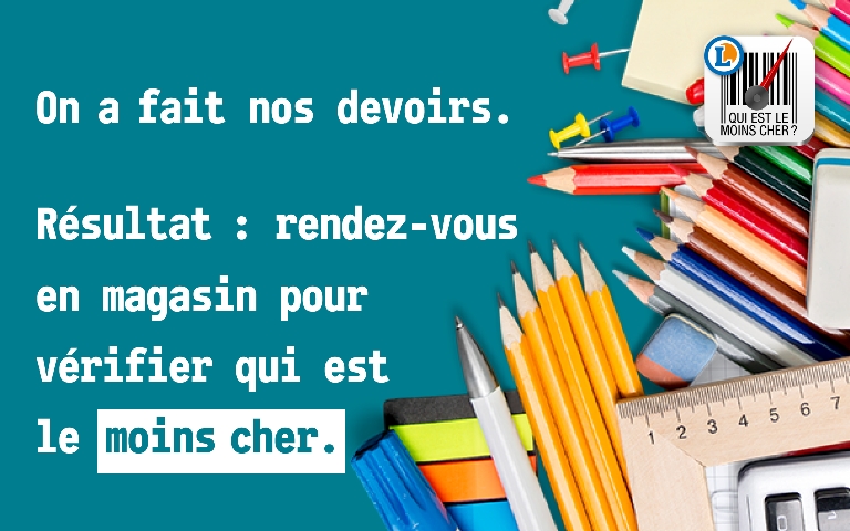 On a fait nos devoirs. Résultat : Rdv en magasin pour vérifier qui est le moins cher.