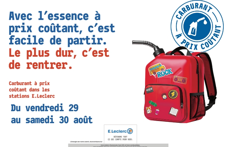 CARBURANT  À PRIX COUTANT DU VENDREDI 29 AU SAMEDI 30 AOUT