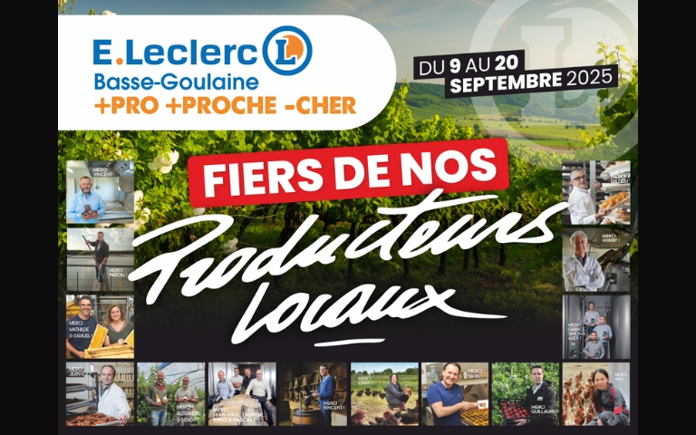 Fiers de nos Producteurs Locaux - Du 9 au 20 septembre 2025
