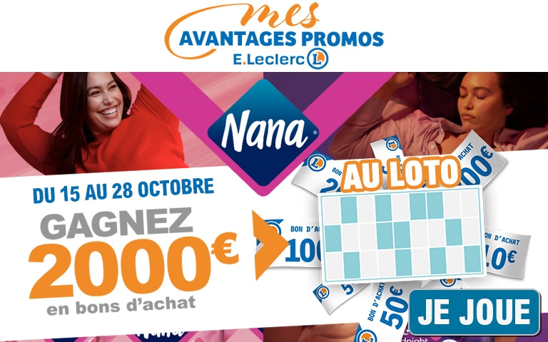 Du 15 au 28 octobre venez jouer sur MES AVANTAGES PROMOS pour tenter de gagner jusqu'à 2 000 euros en bons d'achat