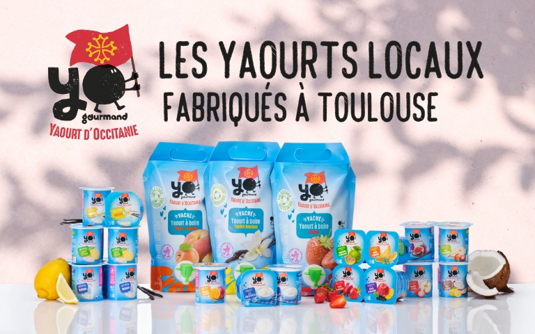 Du 14 au 20 octobre, découvrez Yo gourmand, Yaourt d'Occitanie : Les yaourts locaux fabriqués à Toulouse. *Voir conditions en magasins.