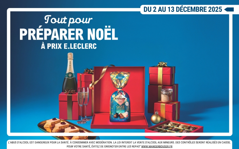 Tout pour préparer Noël à prix E.Leclerc