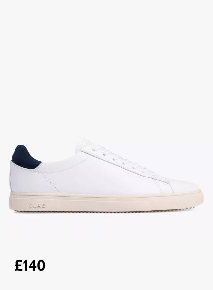 CLAE Bradley Essentials Leather Trainers, £140