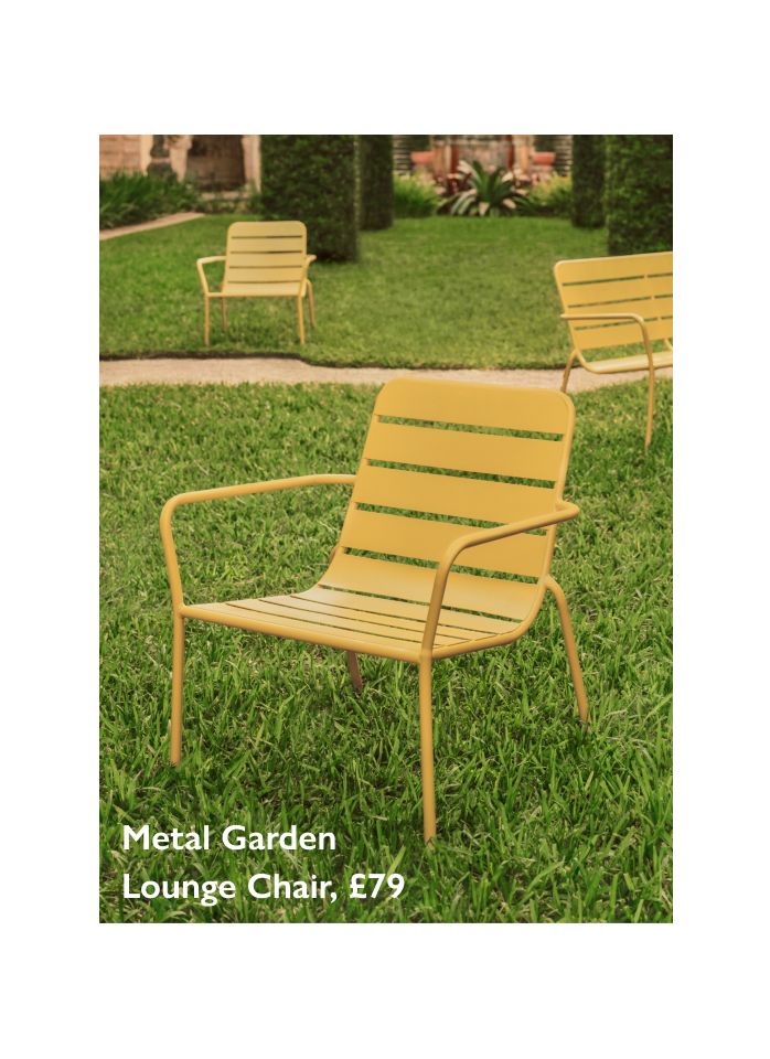 John Lewis ANYDAY Metal Garden Lounge Chair, £79