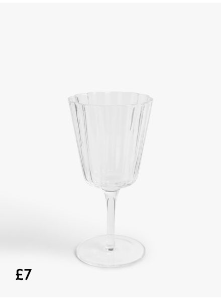 John Lewis Scalloped Wine Glass, £7