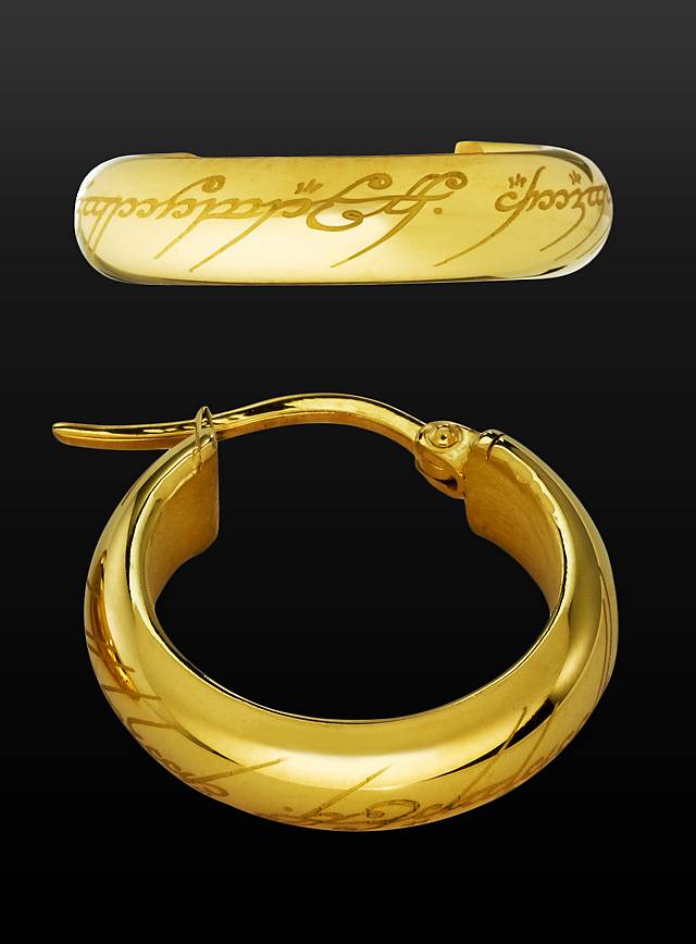 Herr der Ringe Der Eine Ring Ohrringe gold