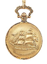 Marine Taschenuhr gold