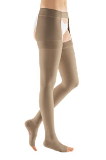 mediven sheer & soft for Women, 20-30 mmHg Calf High Open Toe Compression  Stockings, Ebony, II-Standard