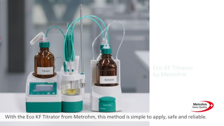 Eco KF Titrator entrylevel routine volumetric KF titration Metrohm