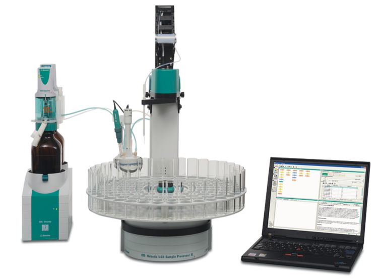 Automated pipetting and titration system for up to 100 samples Metrohm