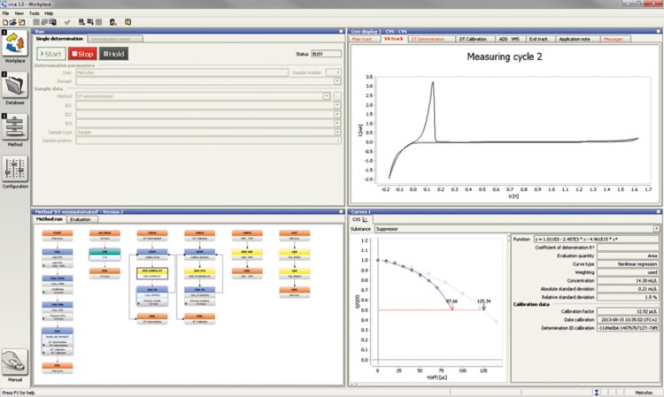 Captura de tela do software viva