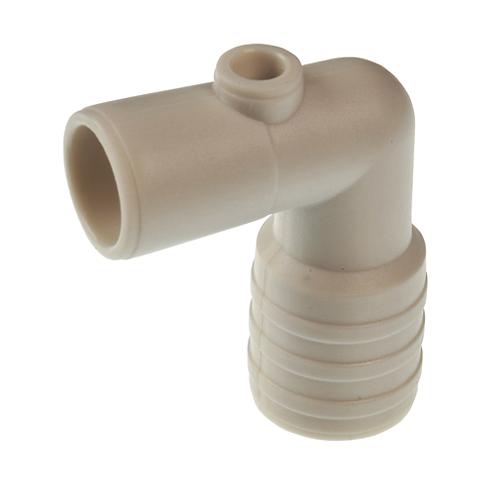 Tubing adapter for drainage tubing