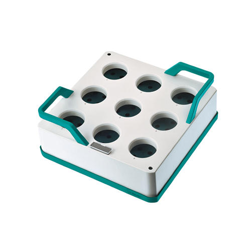 OMNIS sample rack, 9 x 200 mL, (PP)