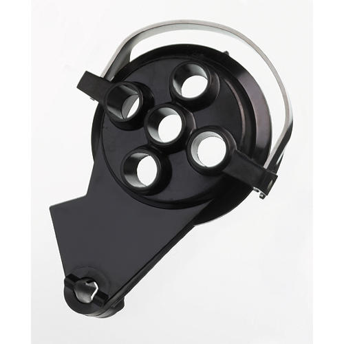 Titration vessel lid with 5 openings