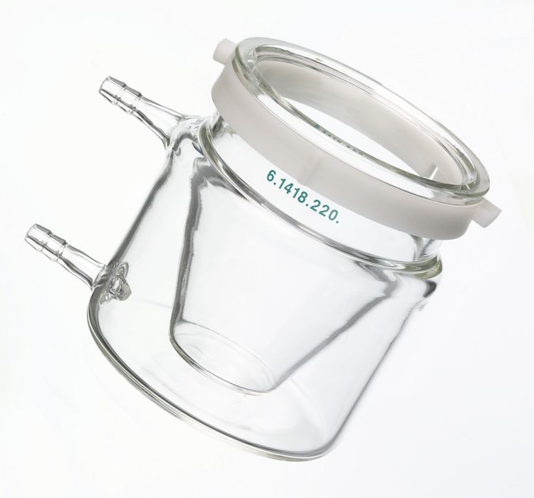 Titration vessel with thermostat jacket / 20-90 mL
