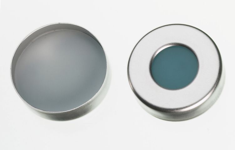 Aluminum septum caps / 100 pieces
