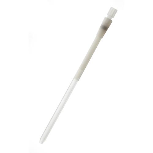 Guide shaft to pipetting tubing