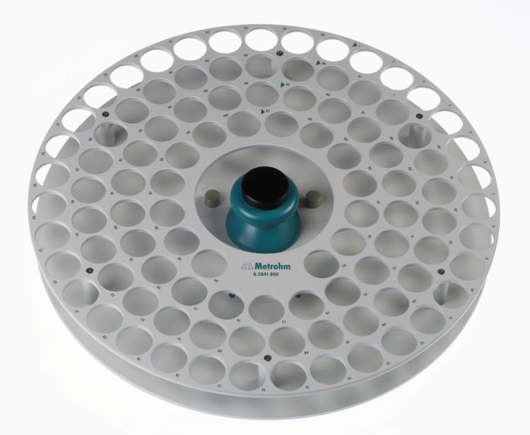 Sample rack, 100 x 75 mL, (PVC) | Metrohm