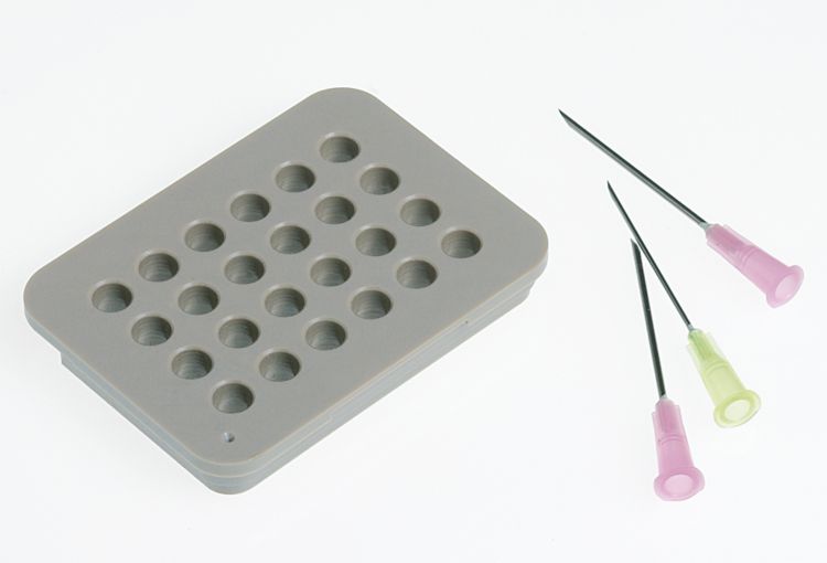 Insert for 24xSyringe needles for Soliprep sample rack