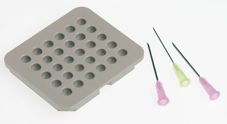 Insert 30x syringe needles for Soliprep sample rack