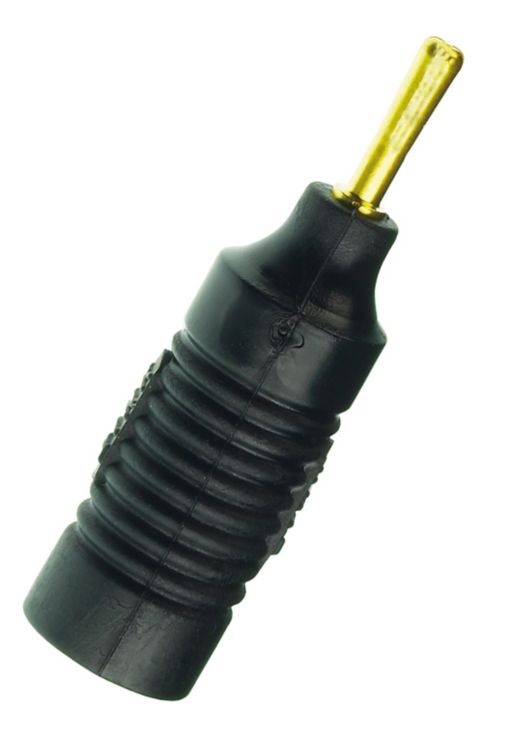 Adapter black 2 mm plug / B socket 4 mm