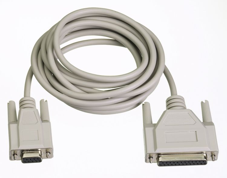 Cable de conexión RS-232, 3 m, 25 polos – 9 polos