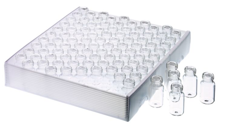 Sample glass with thread, 8 mL, 100 pieces