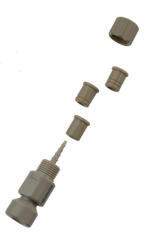 Pumpschlauch-Verbindung mit Sicherung und Filter