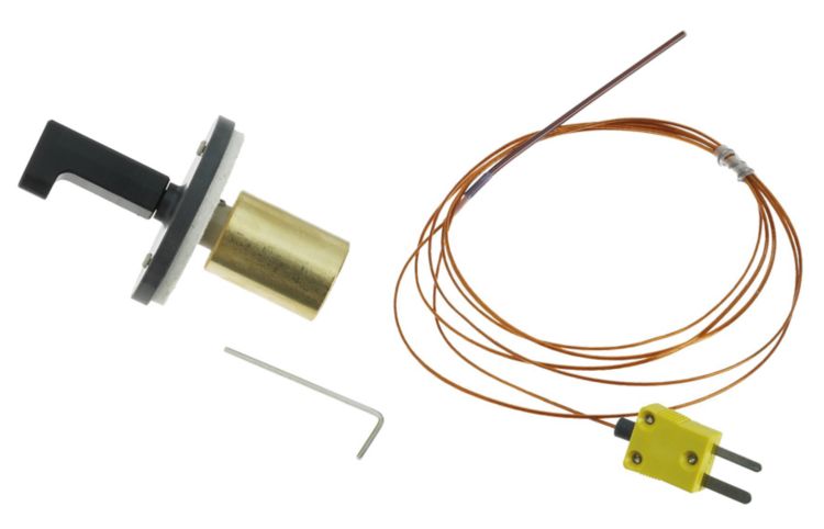 Measuring equipment for checking the temperature