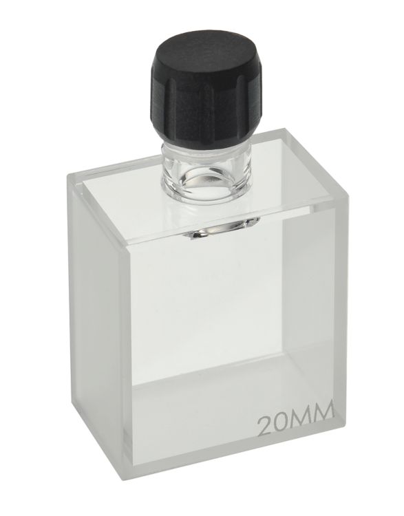 NIRS XDS Quarzküvette mit Schraubverschluss, 20 mm Schichtdicke