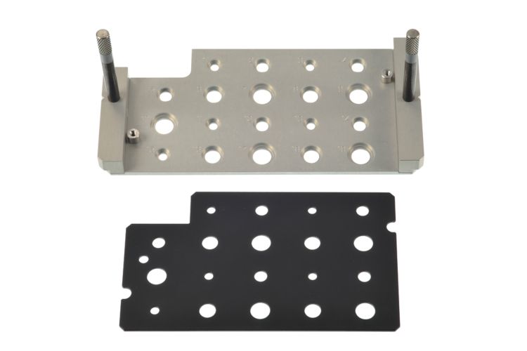 NIRS tablet tray for different tablet shapes  