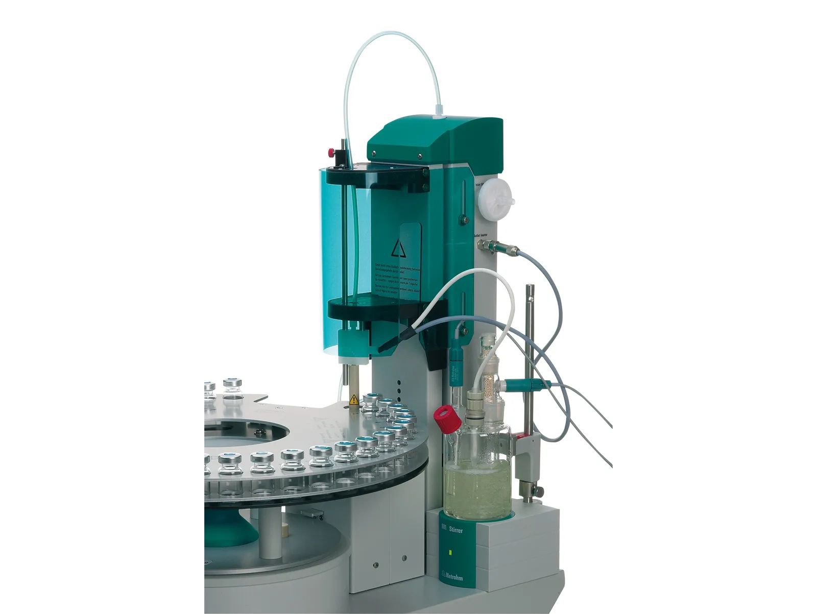  Figure 3. Fully automated KF Titration with the Metrohm 874 KF Oven Sample Processor