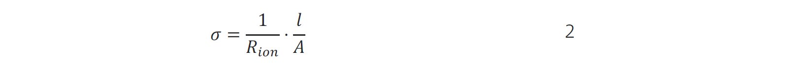Equation for conductivity