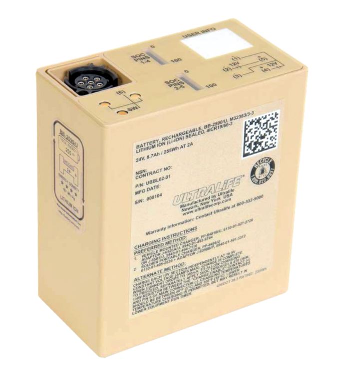 Batteria esterna ricaricabile per apparecchi Raman portatili