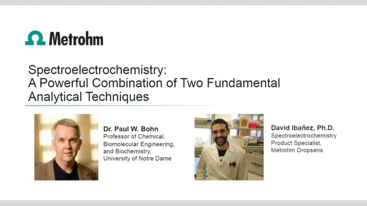 Webinar: Spectroelectrochemistry – A powerful combination of two fundamental analytical techniques