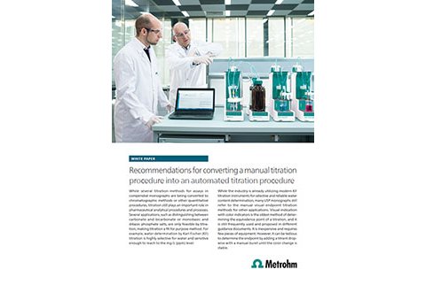 WP-063: Switching from manual to automated titration