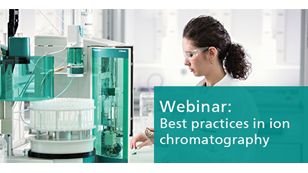 Free webinar on best practices in ion chromatography (IC)
