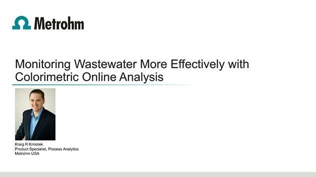On-demand webinar: Wastewater monitoring with colorimetric online analysis